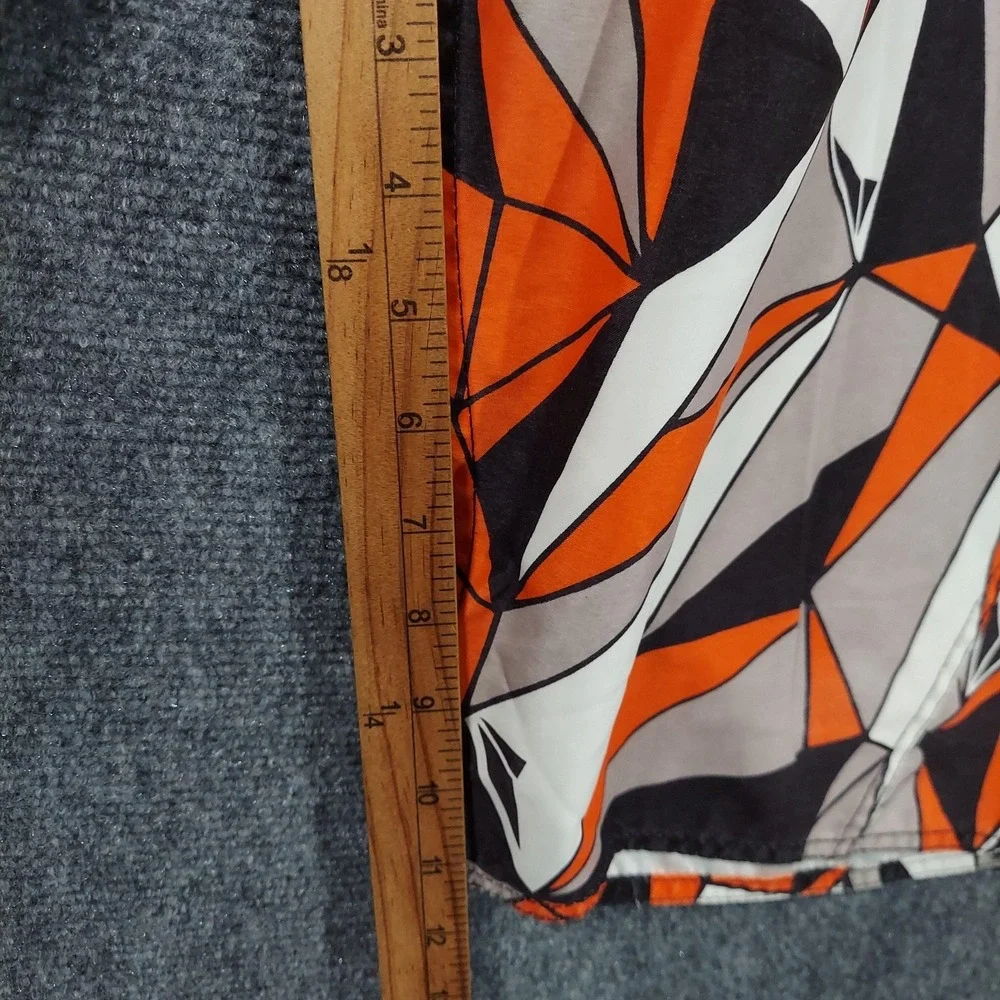 Vintage Volcom Board Shorts Mens 34 Orange‎ Geometric Print Surf Swim